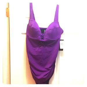 Adorable size 1 Torrid lace up swimsuit